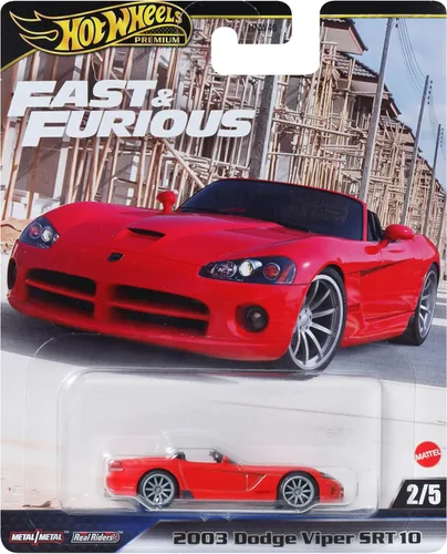 Hot Wheels Cars, Premium Fast & Furious - Coche fundido a presión a escala 1:64 para coleccionistas inspirados en la franquicia de películas Fast &