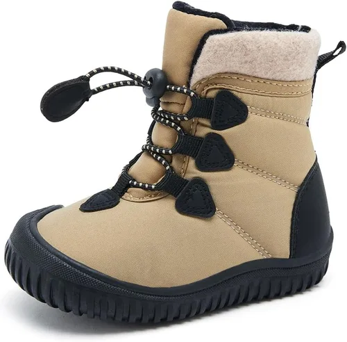 Miniatura 88 de BMCiTYBM Botas de nieve de invierno para bebés y niños pequeños, de piel sintética, cálidas, antideslizantes, zapatos para primeros pasos