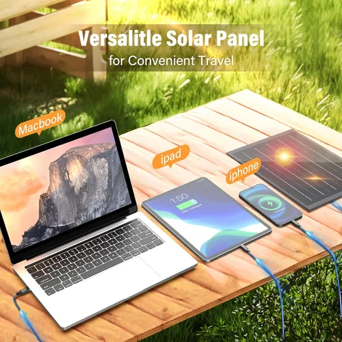 Miniatura 8 de Ventilador solar de 20000 mAh con linterna LED, ventilador de campamento con panel solar, 7 W recargable para exteriores, ventilador silencioso