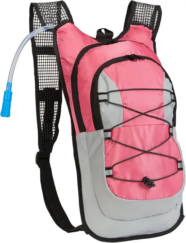 Miniatura 4 de Black Mountain Products Paquete de hidratación - Bolsa de agua de 2 litros con compartimento de almacenamiento extra grande Negro