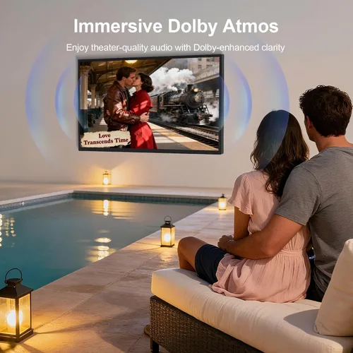 Miniatura 5 de Televisor exterior de 55 pulgadas, 4K Ultra HD para exteriores, 1000nits luz solar al aire libre, TV resistente a la intemperie IP65, control