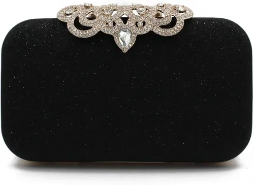 NovaAria Bolso de noche para mujer bolso de mano con lentejuelas brillantes bolso de novia boda fiesta baile de graduación