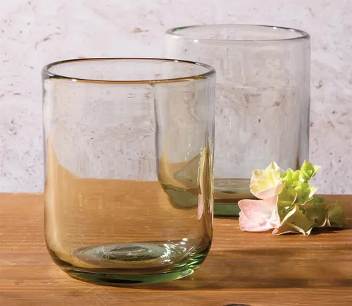Miniatura 4 de bloomhouse - Dos veces ganador de Las cosas favoritas de Oprah - Sayulita Primavera Juego de 4 piezas hechas a mano de vidrio de jade de 16 onzas