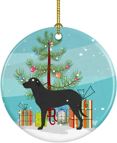Miniatura 22 de Caroline's Treasures American Toy Fox Terrier - Adorno de cerámica de Navidad para colgar en el árbol de Navidad, decoración para el hogar, Navidad