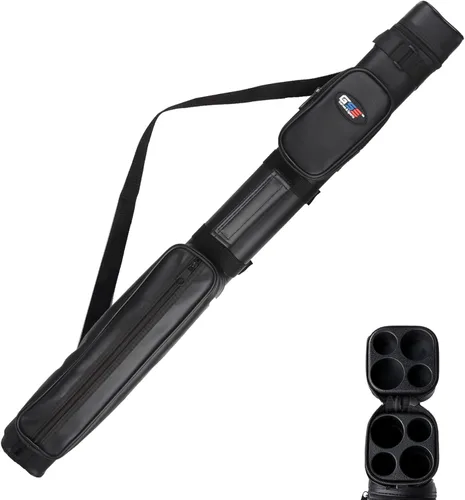 Miniatura 19 de GSE Games & Sports Expert Estuche de transporte para taco de billar duro de lujo 2x2, estuche para taco de billar, accesorios de billar