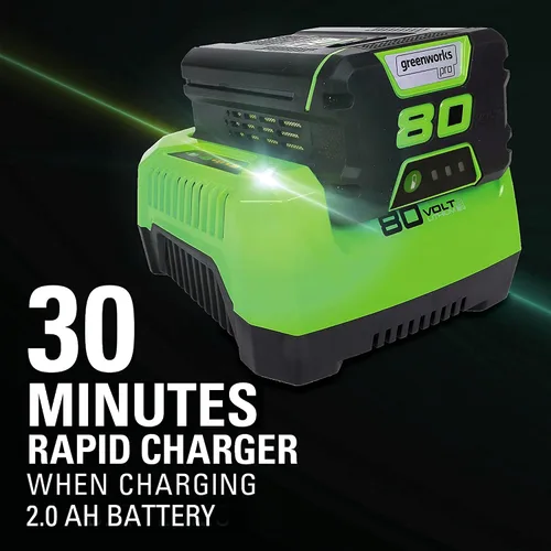 Miniatura 9 de Greenworks Motosierra inalámbrica sin escobillas de 80 V y 18 pulgadas (ideal para tala de árboles, ramas, poda y leña) / más de 75 herramientas
