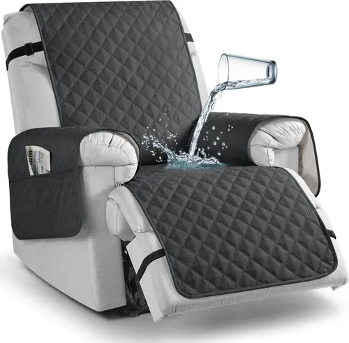Miniatura 42 de TAOCOCO - Funda antideslizante para silla reclinable, funda para sofá, funda para silla reclinable pequeña con correas elásticas, protector