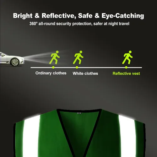 Miniatura 5 de BeautyWill Chaleco de seguridad personalizado con logotipo Clase 2 Chaleco reflectante de alta visibilidad Chaleco de trabajo protector