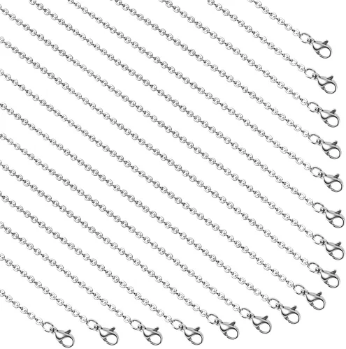 Miniatura 11 de UMAOKANG Cadena de joyería para hacer joyas, cadenas de acero inoxidable chapadas en oro, suministros para hacer joyas a granel, Acero inoxidable