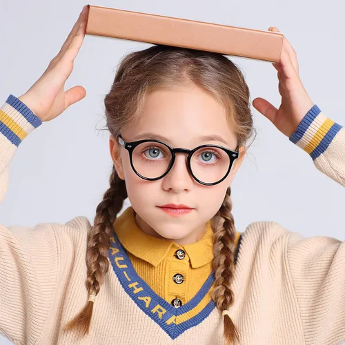 Miniatura 2 de Gafas de bloqueo de luz azul para niños, paquete de 3 lentes de lectura para computadora con bloqueo de luz azul para niños y niñas de 3 a 11 años