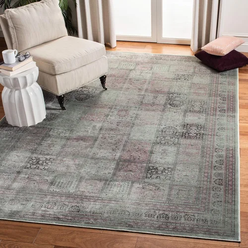 Miniatura 11 de SAFAVIEH Vintage Collection - Alfombra de pasillo de 2 pies 2 pulgadas x 6 pies, morado y fucsia, viscosa, diseño oriental envejecido