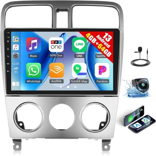 Miniatura 9 de 【4 núcleos + 64G HiFi Audio】 Estéreo de coche para Subaru Forester 2004 2005 2006 2007 2008 Android Radio inalámbrica A-pple CarPlay Android Auto 9