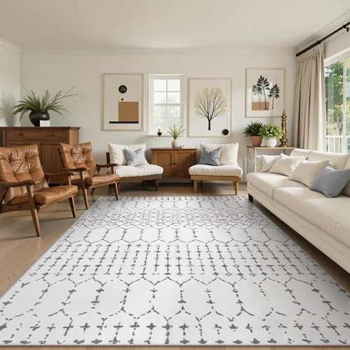 Miniatura 15 de Lahome Alfombras marroquíes para pasillos 2x8 Beige Alfombra de pasillo lavable antideslizante resistente a las manchas Alfombra de cocina