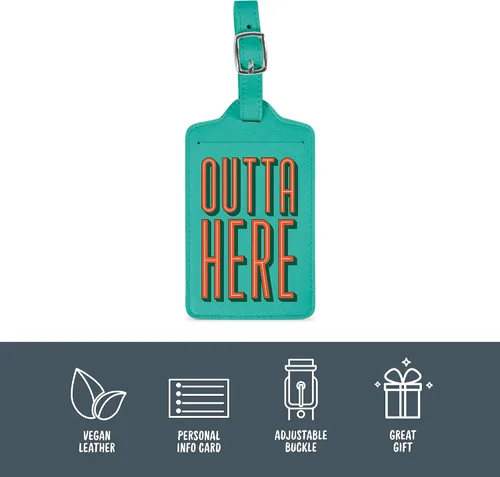 Miniatura 2 de Genuine Fred Wander Ware Luggage Tag 2.75" x 4.7