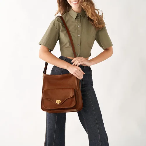 Miniatura 5 de Fossil Bolso Hobo de cuero para mujer Heritage