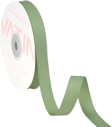 Miniatura 203 de Vatin - Rollo de cinta de grogrén, rollos de 25-50 yardas, perfecto para decoración de bodas, coronas, baby showers, envolturas de paquete de regalo