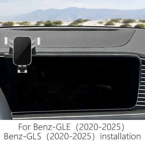 Miniatura 2 de LUNQIN - Soporte para teléfono de automóvil para Mercedes Benz Clase GLE 2020 2021 2022 2023 2024 2025 y GLS Clase 2020-2025 Accesorios