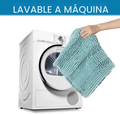 Miniatura 7 de H.VERSAILTEX Juego de alfombras de baño de chenilla gruesa y peluda antideslizante, extra suave y absorbente, a rayas, 2 piezas, lavable a máquina