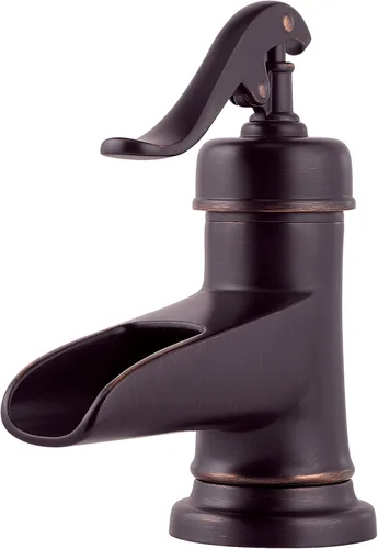 Pfister LF042YP0U Ashfield Grifo monocomando de 4" para baño en bronce rústico, LF-M42-YPYY Bronce toscano