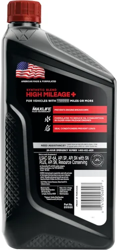 Miniatura 2 de Valvoline - Aceite de alto millaje 150 K con MaxLife Plus Technology, SAE 5W-20, 1 cuarto de galón