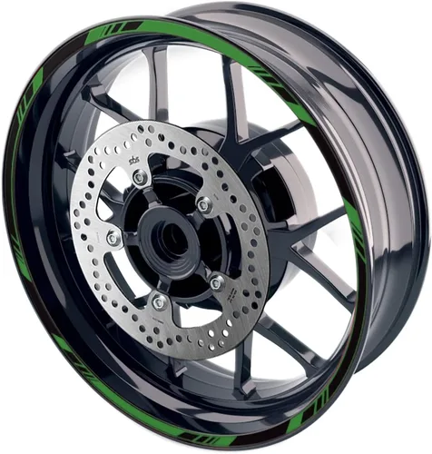 Miniatura 10 de MC MOTOPARTS Pegatinas para llantas exteriores de 17 pulgadas S01B compatibles con YZF R125 MT125 MT07 MT10 MT25 FZ25 MT03 (azul)