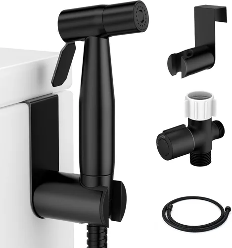 Miniatura 7 de Rociador de bidé de mano para inodoro, rociador de chorro de agua para ducha musulmana, grifo de bidé para pañales de tela para lavado de bebé