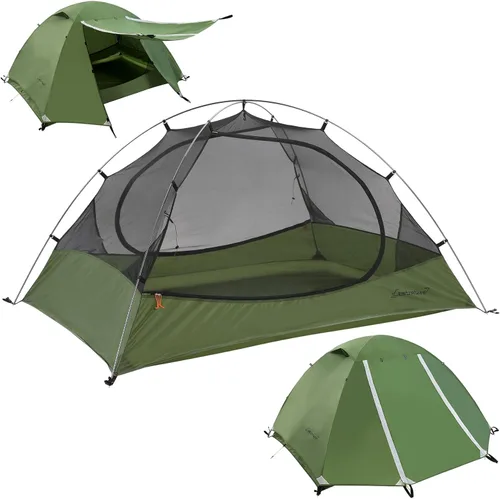 Miniatura 10 de Clostnature Tienda de campaña ligera para mochileros, 1/1.5/2/3/4/6 personas, tienda de campaña ultraligera e impermeable, tienda de campaña de 3