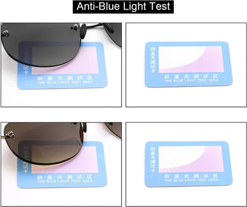 Miniatura 6 de 2 pares de lentes de lectura bifocales sin montura con protección UV400, lentes de sol con bloqueo de luz azul, ligeros para hombres y mujeres