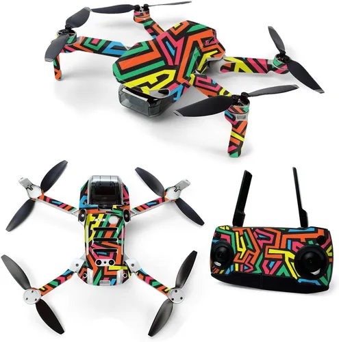 MightySkins Skin para DJI Mavic Mini Drone Quadcopter portátil - Hyper | Funda protectora de vinilo duradera y única | Fácil de aplicar, quitar y