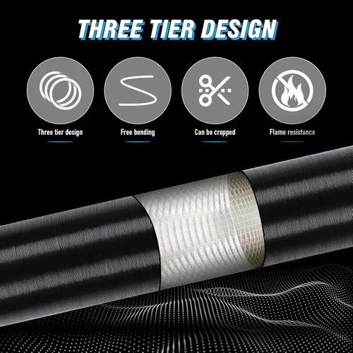 Miniatura 3 de 75mm Tubo de conducto para calentador automático, kit de salida de aire caliente con ramal en Y de 9 piezas, manguera de ventilación para calentador