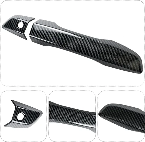 Miniatura 7 de Cubierta de Manija de Puerta Compatible con Honda Civic de 10ª Generación Sedan Hatchback Coupe Tipo R 2016 2017 2018 2019 2020 2021 Manijas