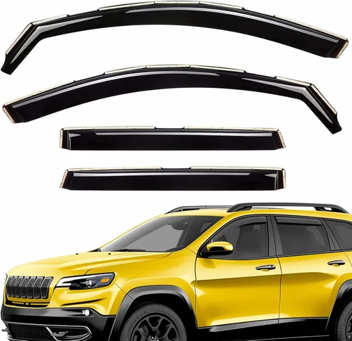 Miniatura 31 de Deflectores de ventana extra duraderos en el canal, protectores de lluvia aptos para Lexus GX 2010-2023, viseras solares, ventilación de viento