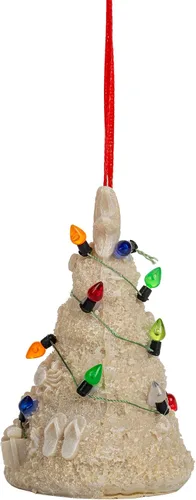 Miniatura 3 de White Sand Beach Árbol de Navidad con luces Tropical Nautical Ornmanets