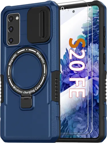 Miniatura 43 de Funda magnética para Samsung Galaxy Note 20 Ultra con soporte de anillo [con protector de pantalla] [Compatible con carga inalámbrica MagSafe] Funda