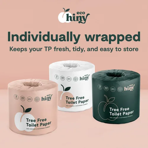Miniatura 9 de ECOHiny Papel Higiénico Premium y Suave de Bambú Libre de PFAS 48 Mega Rollos, 3 capas y 350 Hojas No Tóxico, Certificado FSC, Seguro