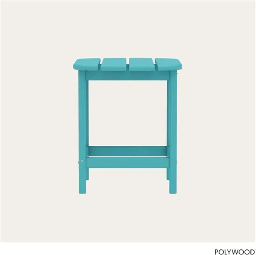 Miniatura 6 de POLYWOOD SBT18AR South Beach - Mesa auxiliar para exteriores de 18 pulgadas, Aruba