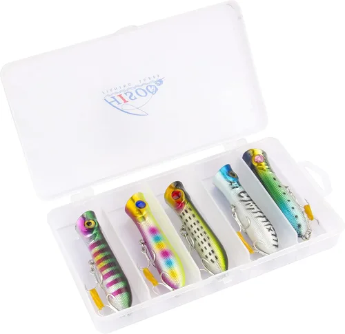 Miniatura 8 de Topwater - Señuelos para lápices de agua, señuelos duros flotantes para lubina, trucha, lucioperca, señuelos flotantes para lápices