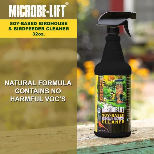 Miniatura 4 de Microbe-Lift Alimentador de pájaros a base de soja y limpiador de baño en aerosol para pájaros, 32 onzas, solución de limpieza segura para casas