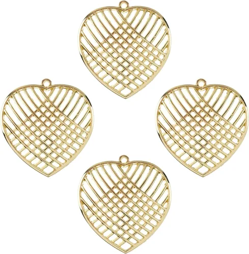 Miniatura 23 de John Bead Beadwork Findings - Colgante dorado (3 unidades)