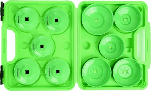 Miniatura 3 de OEMTOOLS 87151 Juego de llaves para filtro de aceite de 10 piezas, juego de extracción de filtro de aceite para trinquete de 3/8 pulgadas para una