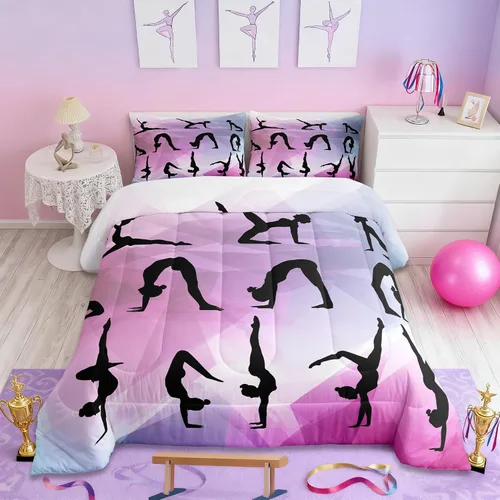 Miniatura 13 de Juego de ropa de cama Happy Camping de Homewish, tamaño individual, con diseño de osos cazadores y pinos, para niños, hombres, adultos, decoración