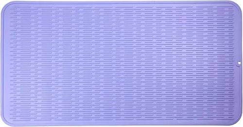 Miniatura 102 de MicoYang Alfombrilla de silicona para secado de platos para múltiples usos, fácil de limpiar, ecológica, resistente al calor, alfombrilla