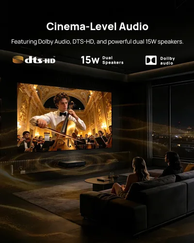 Miniatura 11 de WEMAX Nova Pro Proyector de Tiro Ultra Corto 4K, TV Láser ALPD de 150", Smart Google TV, 2100 Lúmenes ISO, Dolby Audio DTS-HD, Proyector UST
