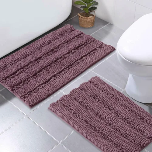 Miniatura 57 de NICETOWN Tapete negro para baño, antideslizante, suave, absorbente de agua, tapete de bajo perfil para entrada, tapete para vestíbulo, puerta