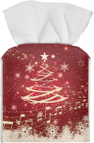 Miniatura 27 de 250th Anniversary Square Tissue Box Cover Pu Leather Tissue Holder Facial Paper Cover Waterproof Toilet Paper Holder for Bathroom Bedroom Modern