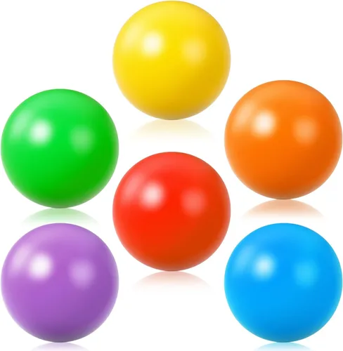 Miniatura 7 de Civaner 12 bolas de repuesto de plástico multicolor pequeñas, bulldozer popper, bolas de juguete de 1.75 pulgadas, suaves a prueba de aplastamiento