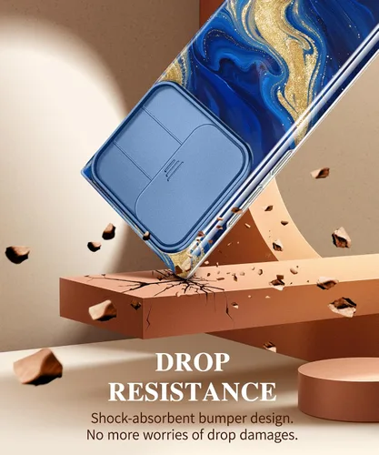 Miniatura 6 de GVIEWIN Funda para Samsung Galaxy S23 Ultra con cubierta deslizante para cámara, [protección contra caídas de grado militar] diseño delgado