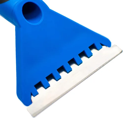 Miniatura 3 de Rascador de papel tapiz romano con rodillo, hoja de afeitadora de acero de 3.25 pulgadas, papel tapiz de tiras, color azul