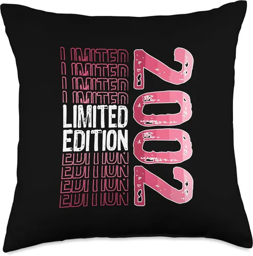 Miniatura 4 de Limited Edition Vintage 2002 Retro Birthday Throw Pillow