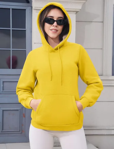 Miniatura 95 de MAGCOMSEN Sudaderas con capucha para mujer, con forro de sherpa, de vellón, para invierno, cálido, pesado, de algodón, con bolsillo